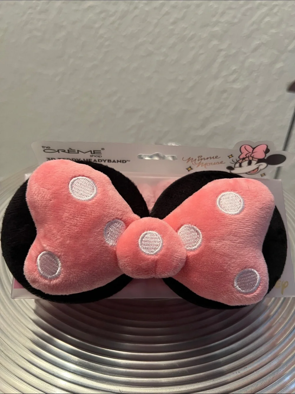 Disney x The Crème Shop Minnie Mouse Limited Edition NIP 3D Teddy Headband